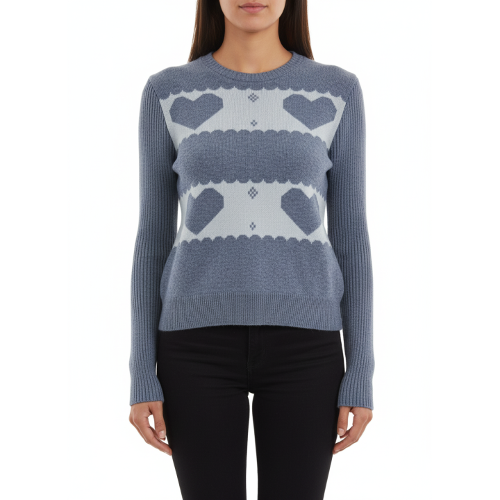 Blusa tejida Corazones