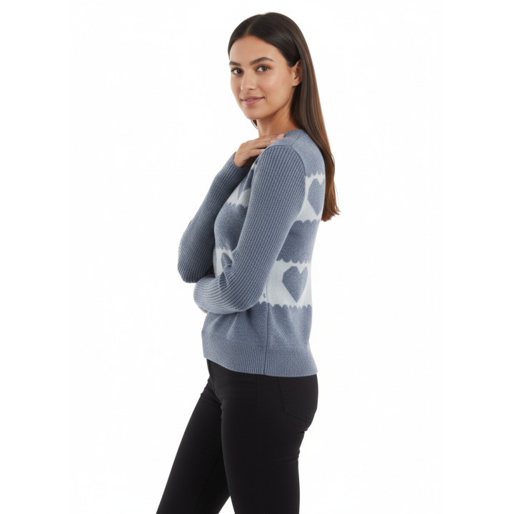 Blusa tejida Corazones