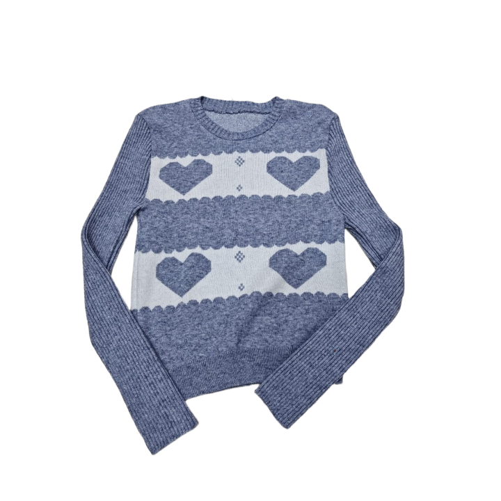 Blusa tejida Corazones