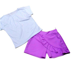 Conjunto Falda short olanes con playera